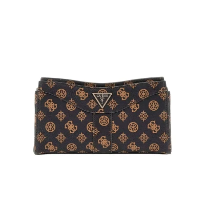 Abbildung von Guess Dorys TOP ZIP Crossbody Umhängetasche, Damen, Größe: One Size, Mocha
