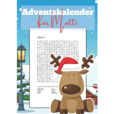 Abbildung von Adventskalender für Mutti: Wortsuchrätsel eine rätselreiche Adventszeit