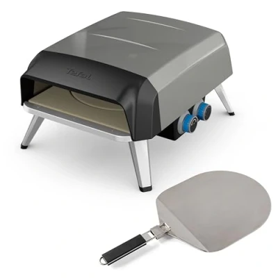 Abbildung von Tefal Pizzaofen &quot;JM4130 Pizza Pronto&quot;, mit drehendem Pizzastein und Pizzaschaufel