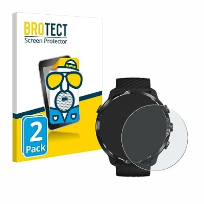 Abbildung von BROTECT Entspiegelungs Schutzfolie für Suunto 7 (2 Stück) Matte Displayschutz Folie, Anti Reflex, Fingerprint