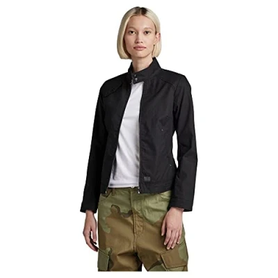 Abbildung von G STAR RAW Damen Bikerjacke, Schwarz (dk black D23251 D387 6484), XS