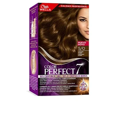 Abbildung von Wella Color Perfect Permanente Haarfarbe für hydratisiertes und leuchtendes Haar, Hellbraun