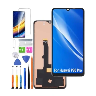 Abbildung von Ersatz Display für Huawei P30 Pro LCD Bildschirm TFT, VOG L29 L09 AL00 Touch Digitizer Assembly Reparaturteile Kit(No Fingerprint, Not Curved Screen)