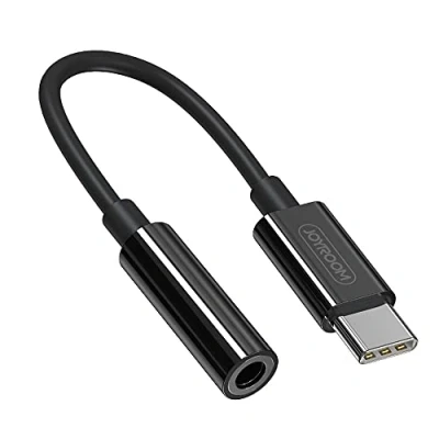 Abbildung von Kopfhöreradapter 3,5mm Miniklinke (weiblich) USB Typ C (männlich) schwarz (SH C1)
