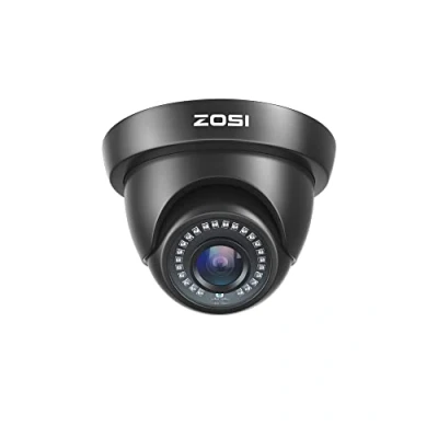 Abbildung von ZOSI CCTV 1080P 2MP 4 in 1 CVBS/AHD/CVI/TVI Video Überwachungskamera Außen Dome Kamera 3.6mm Linse 20M IR Nachtsicht mit OSD, Schwarz