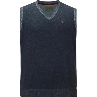 Abbildung von Charles Colby EARL KYLE Strickpullover, Herren, Größe: XL, Dunkelblau melange