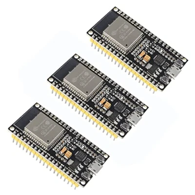 Abbildung von 3 STÜCKE ESP32 38Pin Entwicklungsboard ESP 32S Mikrocontroller Prozessor Integrierter 2 in 1 WROOM 32 Chip WiFi NodeMCU Kompatibel mit Arduino IDE