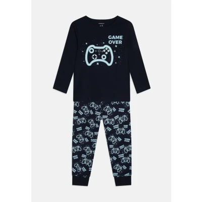 Abbildung von Name it Nkmnightset sapphire GAME Nachtwäsche Set für Kinder, Größe: 134/140, Dark