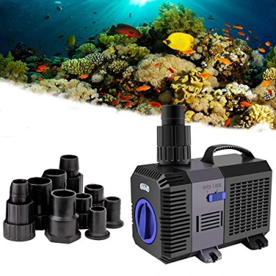 Abbildung von YAOBLUESEA Eco Teichpumpe Filterpumpe Bachlaufpumpe 5200L/H 40W Energiespar Wasserpumpe Koiteich SunSun CTP 5800