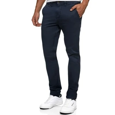 Abbildung von Indicode Jeans Ingeoport Chino, Herren, Größe: 38x32, Navy