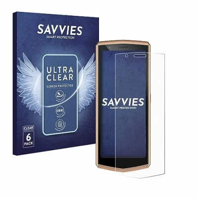 Abbildung von Savvies 6 Stück Schutzfolie für Cubot Pocket 3 Displayschutz Folie Ultra Transparent