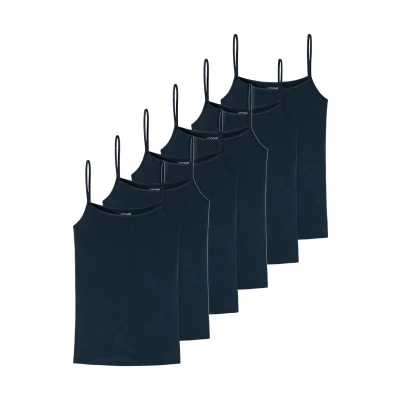 Abbildung von uncover by Schiesser 6ER PACK Unterhemd/shirt, Damen, Größe: XL, Dunkelblau