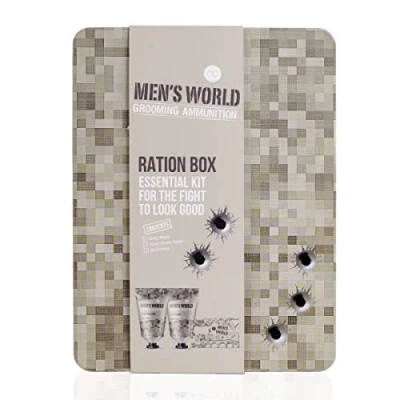 Abbildung von accentra Geschenkset Men`s World, für Männer, Duschgel, After Shave Balsam, Multi Tool in ansprechender Geschenkbox aus Blech