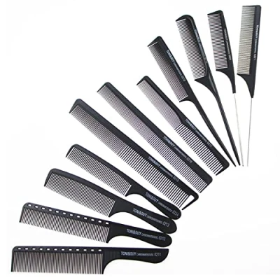 Abbildung von Zuzer 11 Stück Haarkamm Kamm Männer Frauen Haarstyling friseur Haircomb Breiter Zahnkamm Professioneller für Haus Salon Pflege