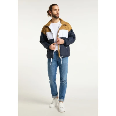 Abbildung von DREIMASTER Maritim Men&#039;s Jacket L / Dunkelsand Nachtblau 100% Polyamid