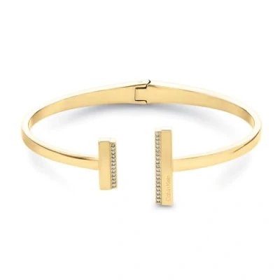 Abbildung von Calvin Klein Armreif für Damen Kollektion MINIMAL LINEAR mit Kristallen 35000161