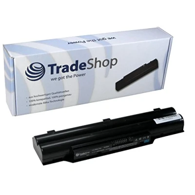 Abbildung von Trade Shop Li Ion Akku 10,8V/11,1V / 4400mAh kompatibel mit Fujitsu Siemens Lifebook CP 47789101 FMVN BP 186 FPC 250 AP S26391F495L100