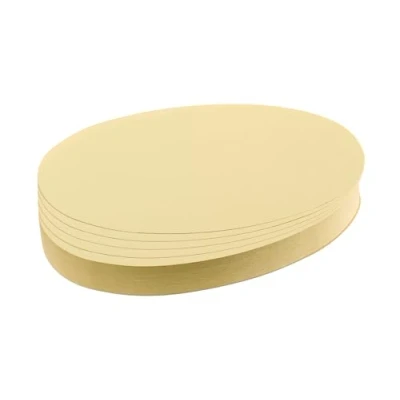 Abbildung von FRANKEN Moderationskarten Oval, 190 x 110 mm, 500 Stück, gelb, UMZ 1119 04