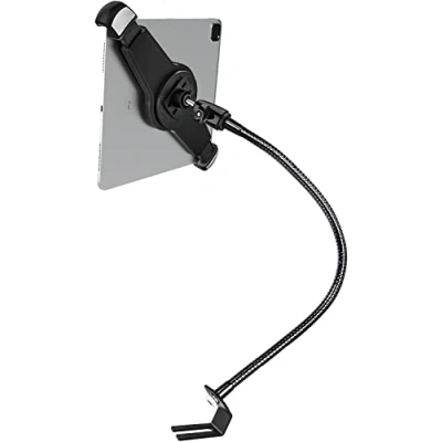 Abbildung von Schwanenhals Auto/LKW Sitzschiene, große Tablet Halterung, woleyi robuste lange Arm Halterung für Auto, Fahrzeugbodenschraube, Surface Pro/Go, 24.1 36.8 cm Tablets