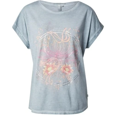 Abbildung von QS Optik UND Front Tshirt print, Damen, Größe: XXL, Salbeigrün