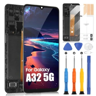 Abbildung von LCD Display für Samsung Galaxy A32 5G A326 SM A326B Touchscreen Replacement Digitizer Assembly mit Werkzeugen (6,5 Zoll, Nicht 4G und A326U A33)