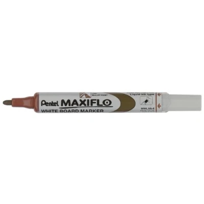 Abbildung von Pentel MWL5S E mit Flüssigtinte und Pumsystem, 12 Stück braun
