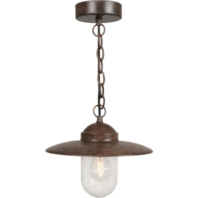 Abbildung von Nordlux Außen Deckenleuchte &quot;Luxembourg&quot;, 1 flammig, Leuchtmittel E27 ohne Leuchtmittel, Verzinkter Stahl, Rusty Look