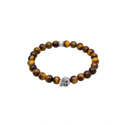 Abbildung von Kuzzoi Skull Organic Armband, Herren, Größe: 19, Braun