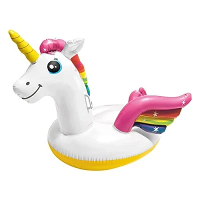 Abbildung von Intex Schwimmtier zauberhaftes Einhorn (198x140x102cm), mit zwei Haltegriffen