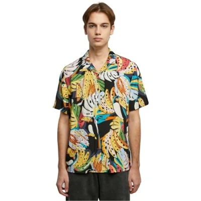 Abbildung von Urban Classics AOP Resort Hemd, Herren, Größe: 4XL, Toucans