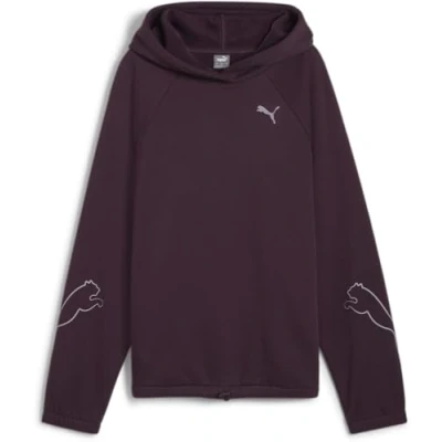 Abbildung von Puma Motion Hoodie Kapuzenpullover, Damen, Größe: Small, Midnight plum