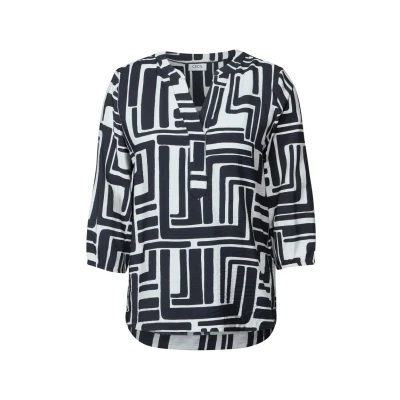 Abbildung von Cecil Damen B345658 Bluse, Universal Blue, XL