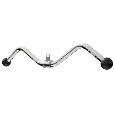 Abbildung von GORILLA SPORTS Trainingshilfe SZ Curlgriff, mit Drehgelenk, 75 cm Lang, bis 200 kg, aus Chrom