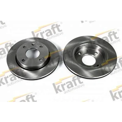 Abbildung von KRAFT 6042100 Bremsscheibe 240, 239,5 20,0 4 Belüftet FORD: FIESTA 3, 4, KA Schrägheck, MAZDA: 121 III Hatchback