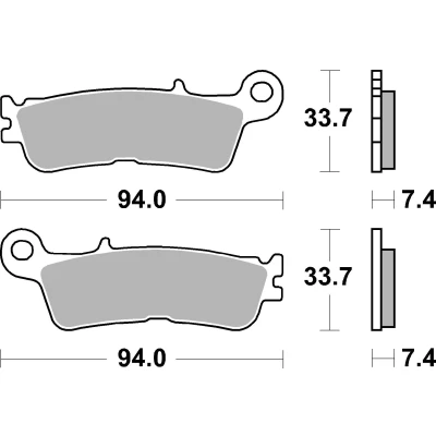 Abbildung von Bremsbelagsatz BREMBO 07YA55SD