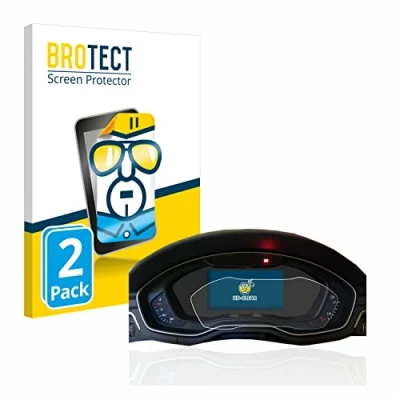 Abbildung von BROTECT (2 Stück Schutzfolie für Audi A4 B9 2017 Virtual Cockpit Displayschutz Folie Ultra Klar