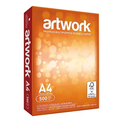Abbildung von Artwork, Premium Kopierpapier in Riesverpackung, 75 g/m², A4, Weiß, 2500 Blatt