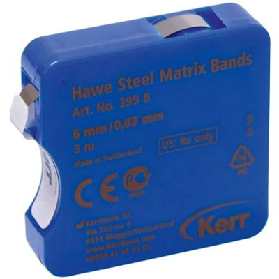 Abbildung von Hawe Stahl Matrizenbänder Breite 6mm, Stärke 0,03 mm 3 m Band