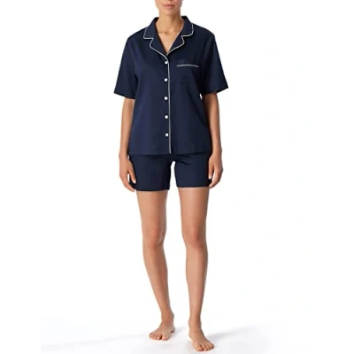 Abbildung von Schiesser Pyjama, Damen, Größe: 36, Dunkelblau