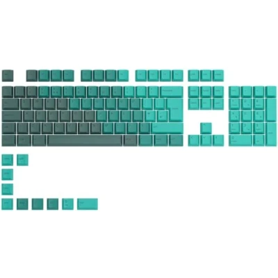 Abbildung von Glorious Gaming 115x GPBT Keycaps Cherry Profil, äußerst widerstandsfähiger PBT Kunststoff, optisch EIN Blickfang, überragende Akustik, Originalschrift, GB Layout Rain Forest