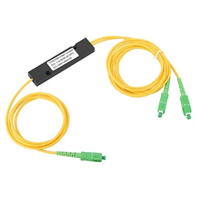 Abbildung von Glasfaser Splitter, SC APC 1x2 PLC Singlemode Splitter SC/UPC PCL für Fibre Optical Communication/CATV/FTTH/FOLAN Fiber Optic LAN Passives Optisches Netzwerk