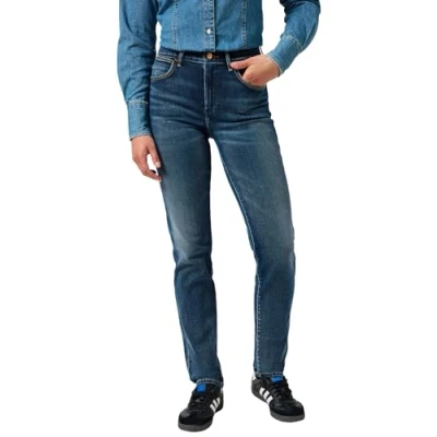 Abbildung von Wrangler Straight Jeans Leg, Damen, Größe: 29x32, Harmony blues