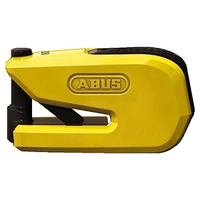 Abbildung von ABUS Bremsscheibenschloss Granit Detecto SmartX 8078 2.0 für Motorräder smartes Motorradschloss mit 100 dB Alarm Bedienung per App Sicherheitslevel 18 Gelb