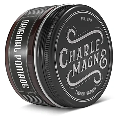 Abbildung von Charlemagne Original Pomade Wasserbasiert Idealer Starker Halt Edler Duft Perfekter Glanz Herren 100ML Barbershop Haarpomade Haar Strong Hold Hart Männer Haargel Matt