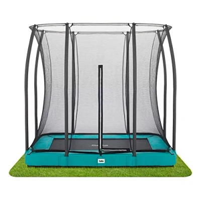 Abbildung von Trampolin Comfort Edition 305 x 214 cm Rechteckig Graun