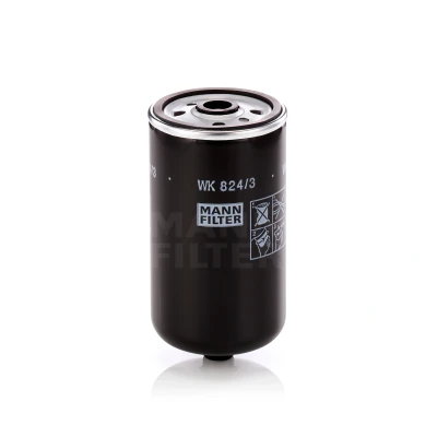 Abbildung von MANN FILTER WK 824/3 Kraftstofffilter Anschraubfilter HYUNDAI: i40 Kombi, i30 II Getz, KIA: Magentis II, CARENS 3, SORENTO 2