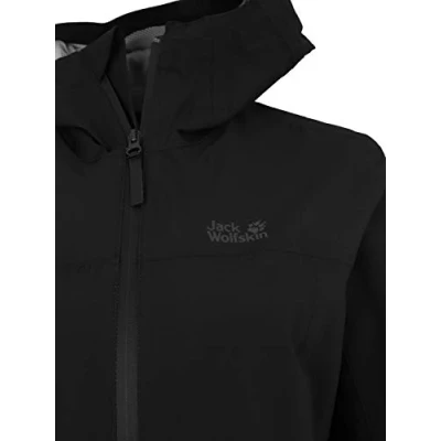 Abbildung von Jack Wolfskin Damen Jwp Shell Jacke Hardshelljacke, schwarz (black), XS