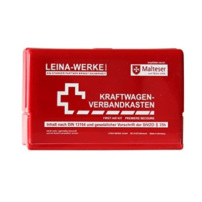 Abbildung von Leina Werke 110298 KFZ Verbandkasten Star II, Rot/Weiß