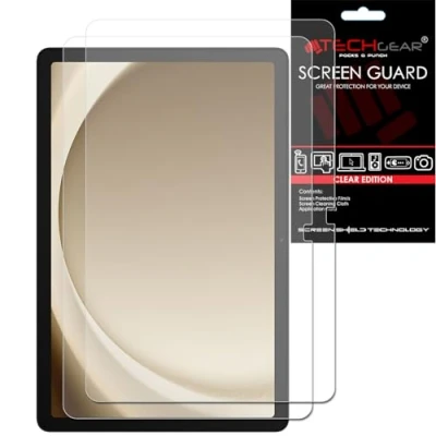 Abbildung von TECHGEAR Displayschutzfolie für Samsung Galaxy Tab A9 Plus 27,9 cm (11 Zoll) (SM X210 / SM X215), ultraklare Displayschutzfolie, entworfen 11 Zoll 2023, 2 Stück