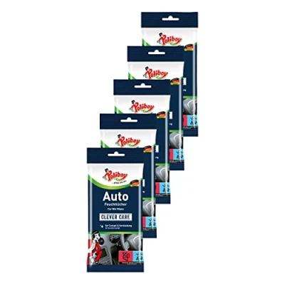 Abbildung von Poliboy Staubmeister Auto Feuchttücher perfekt für die gründliche Reinigung des Innenraums 5er Pack 5x20 Stück Made in Germany